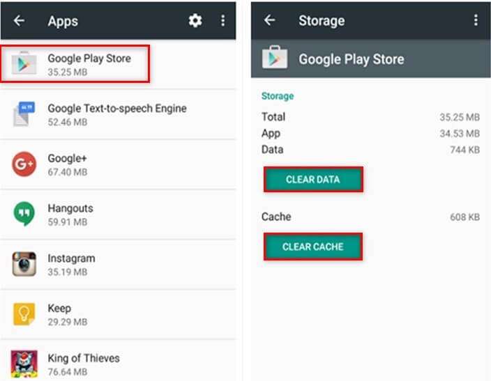 Cancella i dati e cancella la cache di Google Play Store per risolvere il problema di aggiornamento di Android