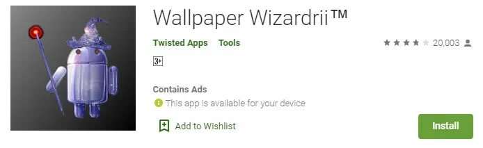 Imposta lo schermo di adattamento Android dello sfondo a livello di codice