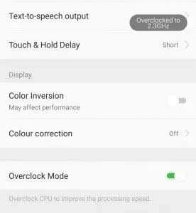 Attiva la modalità overclock