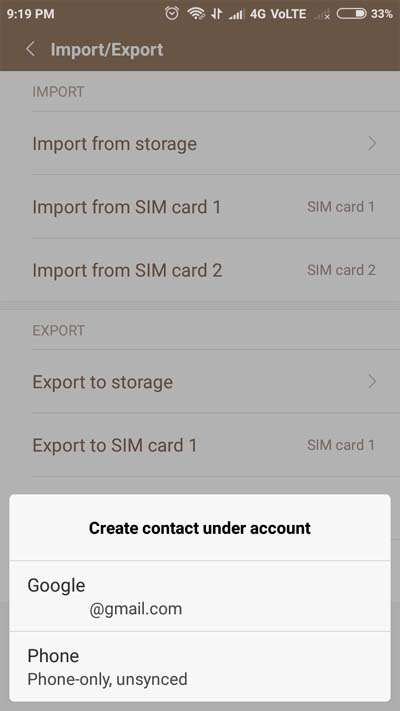 Esporta contatti su Xiaomi tramite VCard (file .vcf)
