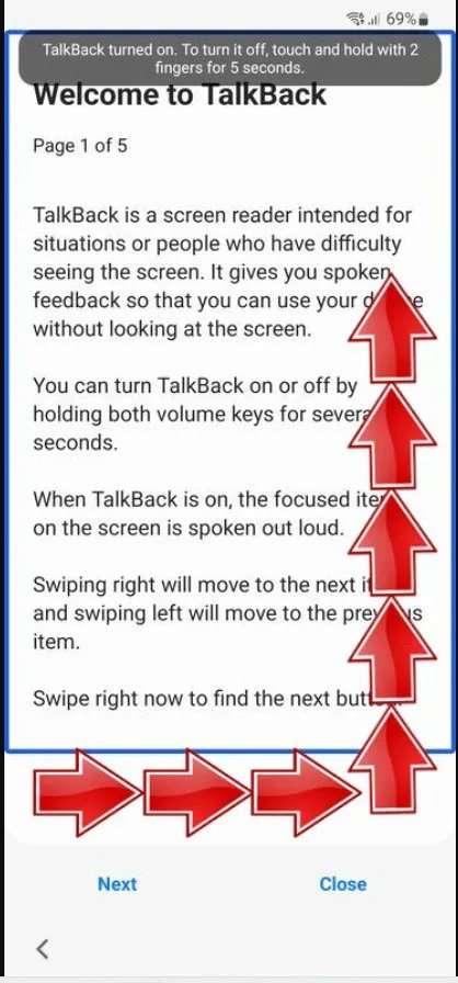 Apri il menu dei comandi vocali