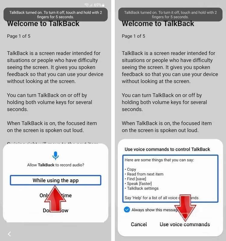 Parla per aprire Assistente Google su Samsung
