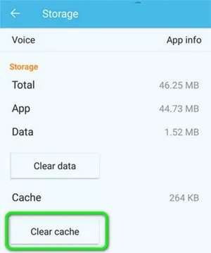 Svuota la cache di Google Voice per correggere Google Voice che non è stato in grado di effettuare la chiamata