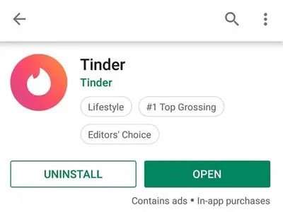 Disinstalla app Tinder su Android