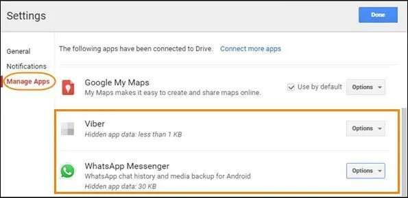 Elimina il backup di WhatsApp da Google Drive
