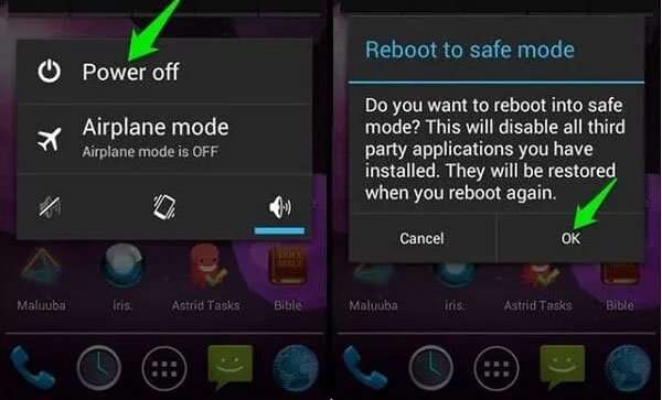 Entra in modalità provvisoria per correggere il touchscreen Samsung che non funziona dopo l'aggiornamento