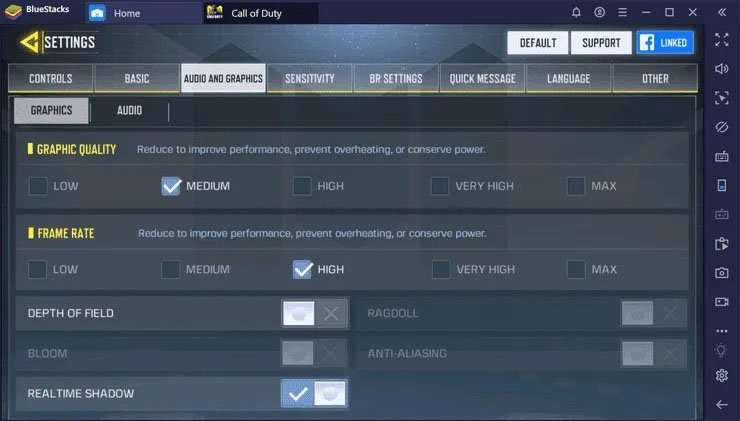Modifica le impostazioni di gioco per giocare a Call of Duty Mobile senza problemi senza ritardi