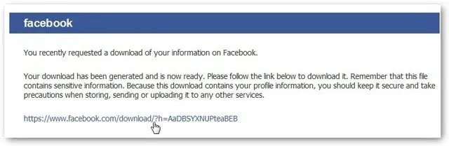 collegamento per il scarica dell'archivio