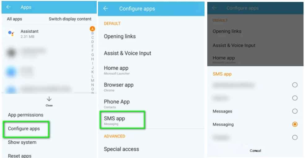 Change Messaging App To Fix Failed To Download Attachment From Multimedia Message
