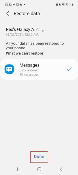 how to retrieve deleted text messages with Samsung Cloud