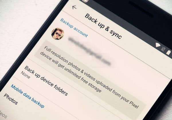 Backup Google Pixel Via Google Account